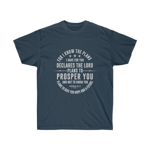 For I Know the Plans Men's Ultra Cotton Tee