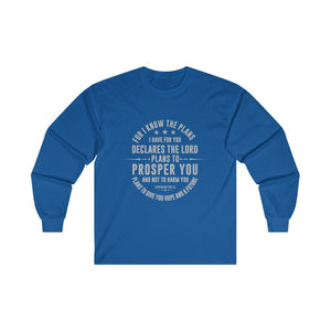 For I Know the Plans Men's Ultra Cotton Long Sleeve Tee