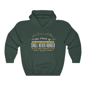 You will Never Hunger Women's  Heavy Blend™ Hooded Sweatshirt