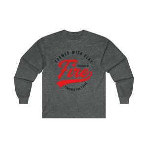 Fashioned by Fire Men's Ultra Cotton Long Sleeve Tee