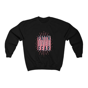 Faith over Fear Women's Heavy Blend™ Crewneck Sweatshirt