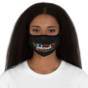 Jehovah Elohim Jireh Fitted Polyester Face Mask