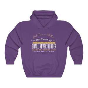 You will Never Hunger Women's  Heavy Blend™ Hooded Sweatshirt