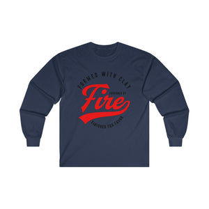 Fashioned by Fire Men's Ultra Cotton Long Sleeve Tee