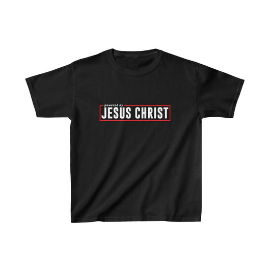 Powered by Jesus Christ Kids Heavy Cotton™ Tee