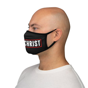 Powered by Jesus Christ Fitted Polyester Face Mask