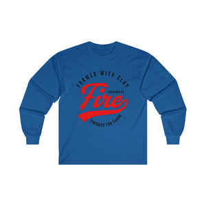 Fashioned by Fire Men's Ultra Cotton Long Sleeve Tee