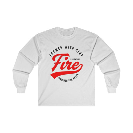 Fashioned by Fire Men's Ultra Cotton Long Sleeve Tee