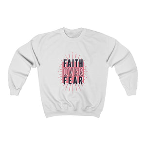 Faith over Fear Women's Heavy Blend™ Crewneck Sweatshirt