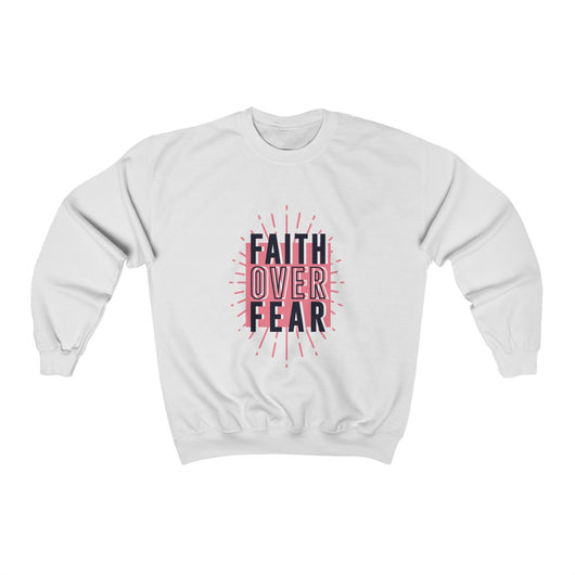 Faith over Fear Women's Heavy Blend™ Crewneck Sweatshirt