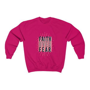 Faith over Fear Women's Heavy Blend™ Crewneck Sweatshirt