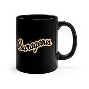 Courageous White Ceramic Mug