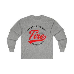 Fashioned by Fire Men's Ultra Cotton Long Sleeve Tee