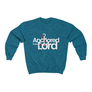 Anchored in the Lord Men's Heavy Blend™ Crewneck Sweatshirt