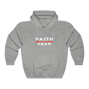 Faith over Fear Men's Heavy Blend™ Hooded Sweatshirt