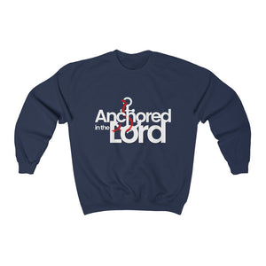 Anchored in the Lord Men's Heavy Blend™ Crewneck Sweatshirt