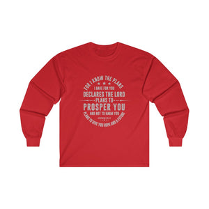 For I Know the Plans Men's Ultra Cotton Long Sleeve Tee